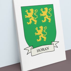Horan Coat of Arms Canvas Wall Art