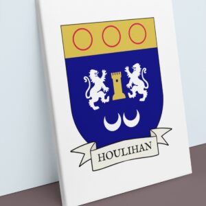 Houlihan Coat of Arms Canvas Wall Art