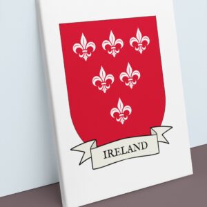 Ireland Coat of Arms Canvas Wall Art