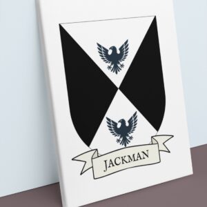 Jackman Coat of Arms Canvas Wall Art