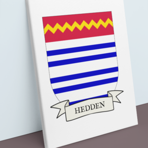 Hedden Coat of Arms Canvas Wall Art