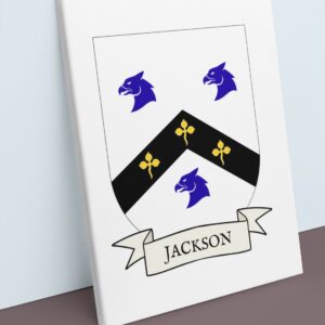 Jackson Coat of Arms Canvas Wall Art