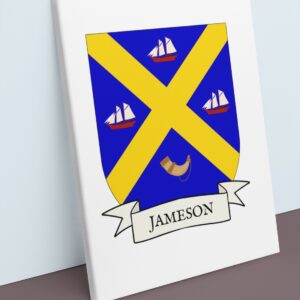 Jameson Coat of Arms Canvas Wall Art