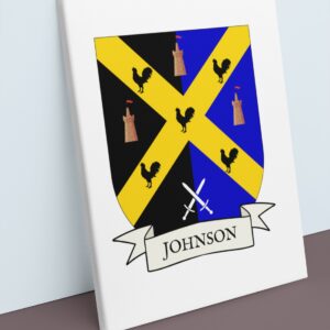 Johnson Coat of Arms Canvas Wall Art