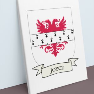 Joyce Coat of Arms Canvas Wall Art