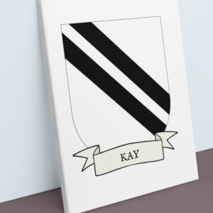 Kay Coat of Arms Canvas Wall Art