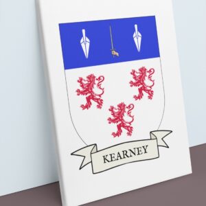 Kearney Coat of Arms Canvas Wall Art