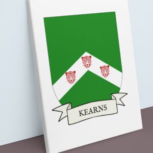 Kearns Coat of Arms Canvas Wall Art
