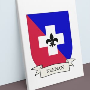 Keenan Coat of Arms Canvas Wall Art