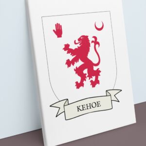 Kehoe Coat of Arms Canvas Wall Art