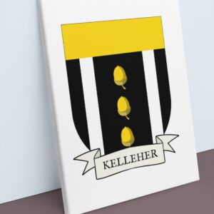 Kelleher Coat of Arms Canvas Wall Art