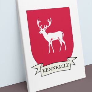 Kenneally Coat of Arms Canvas Wall Art