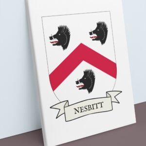 Nesbitt Coat of Arms Canvas Wall Art