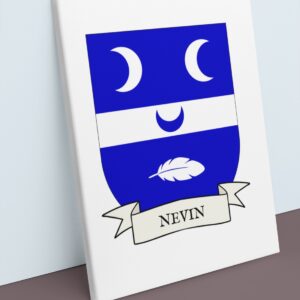 Nevin Coat of Arms Canvas Wall Art