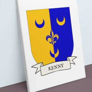 Kenny Coat of Arms Canvas Wall Art