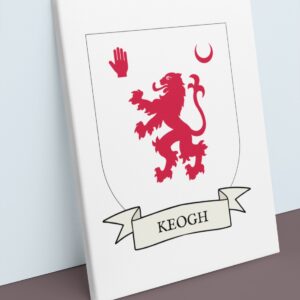 Keogh Coat of Arms Canvas Wall Art