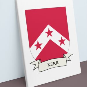 Kerr Coat of Arms Canvas Wall Art