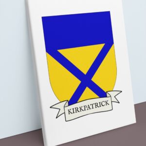 Kirkpatrick Coat of Arms Canvas Wall Art