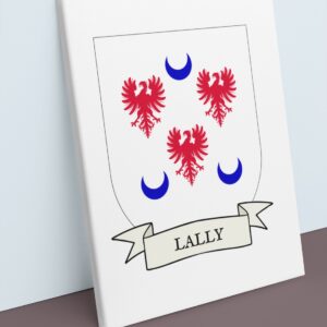 Lally Coat of Arms Canvas Wall Art