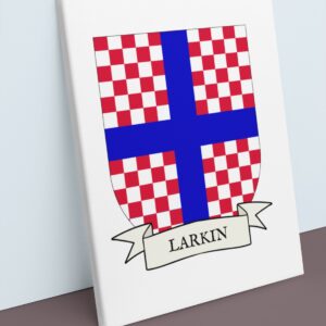 Larkin Coat of Arms Canvas Wall Art