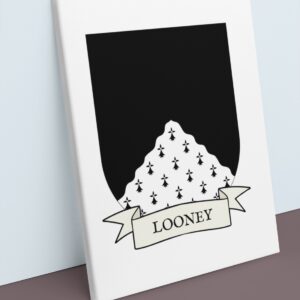 Looney Coat of Arms Canvas Wall Art