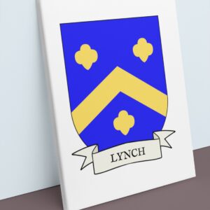 Lynch Coat of Arms Canvas Wall Art