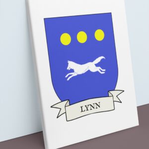 Lynn Coat of Arms Canvas Wall Art