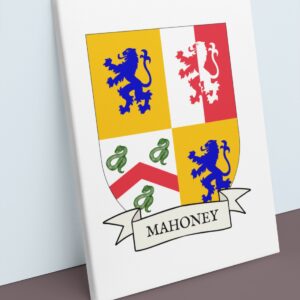 Mahoney Coat of Arms Canvas Wall Art