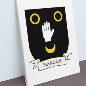 Mangan Coat of Arms Canvas Wall Art