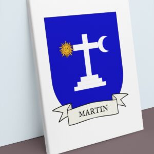 Martin Coat of Arms Canvas Wall Art