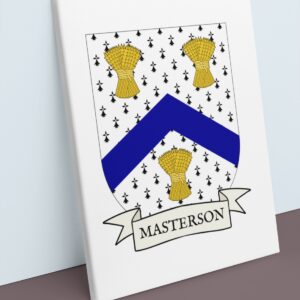 Masterson Coat of Arms Canvas Wall Art