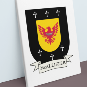 McAllister Coat of Arms Canvas Wall Art