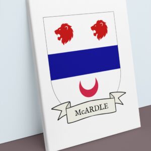 McArdle Coat of Arms Canvas Wall Art
