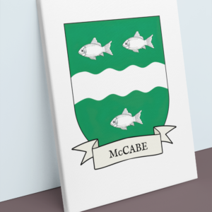 McCabe Coat of Arms Canvas Wall Art