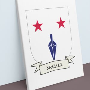 McCall Coat of Arms Canvas Wall Art