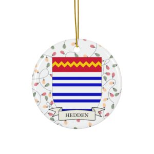 Hedden Family Coat of Arms Christmas Tree Ornament