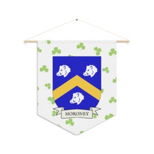 Moroney Family Coat of Arms Indoor Pennant