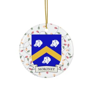 Moroney Family Coat of Arms Christmas Tree Ornament