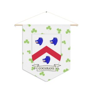 Cochrane Family Coat of Arms Indoor Pennant