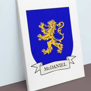 McDaniel Coat of Arms Canvas Wall Art