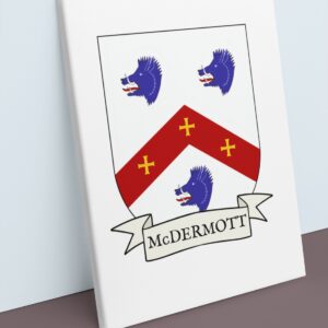 McDermott Coat of Arms Canvas Wall Art