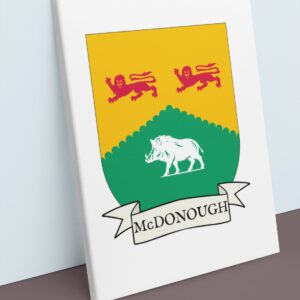 McDonough Coat of Arms Canvas Wall Art