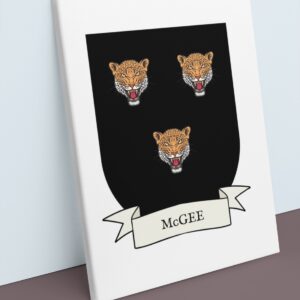 McGee Coat of Arms Canvas Wall Art