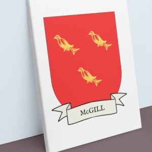 McGill Coat of Arms Canvas Wall Art