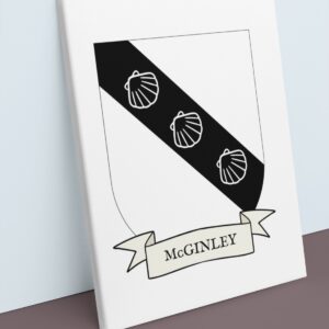 McGinley Coat of Arms Canvas Wall Art