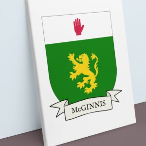 McGinnis Coat of Arms Canvas Wall Art