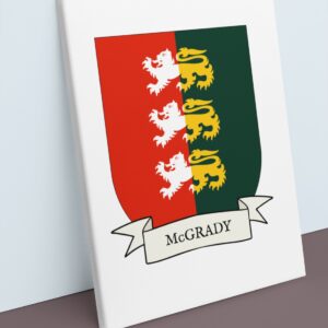 McGrady Coat of Arms Canvas Wall Art