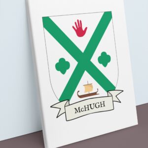 McHugh Coat of Arms Canvas Wall Art