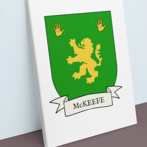 McKeefe Coat of Arms Canvas Wall Art
