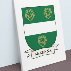 McKenna Coat of Arms Canvas Wall Art